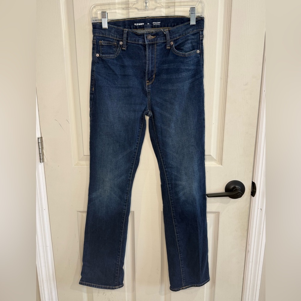 Old Navy Dark Indigo Kids Straight-Leg Jeans